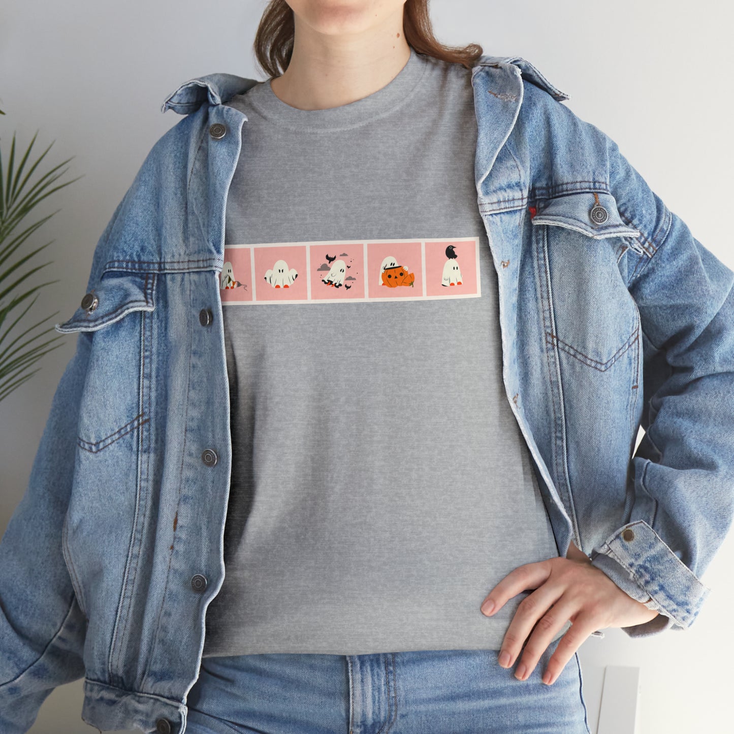 Ghost Grid Unisex Heavy Cotton Tee