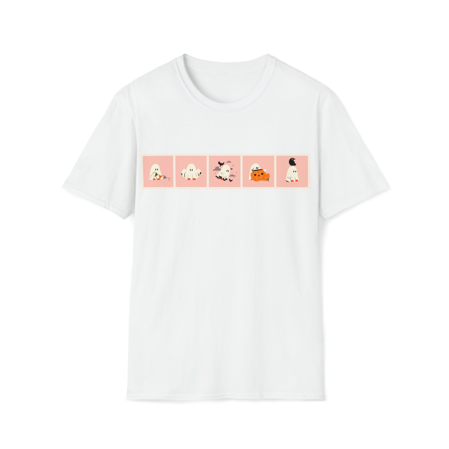 Ghost Grid Unisex Softstyle T-Shirt